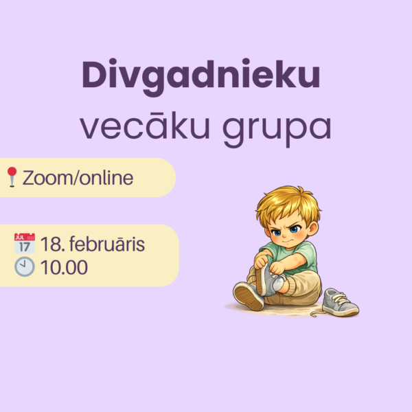 Aug mājās divgadnieks? Pievienojies vecāku atbalsta grupai Zoom par divgadnieka krīzi, emociju regulāciju un bērnu disciplīnu. Atbildes uz Taviem jautājumiem 18. februārī.
