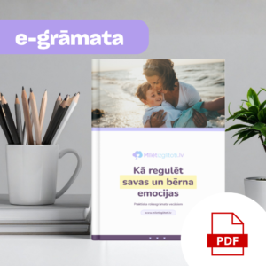 Kā regulēt savas un bērna emocijas Praktiska rokasgrāmata vecākiem, kuri vēlas mierīgāku ikdienu Tev nav jābūt ideālam vecākam. Tev vienkārši vajag pareizos rīkus.