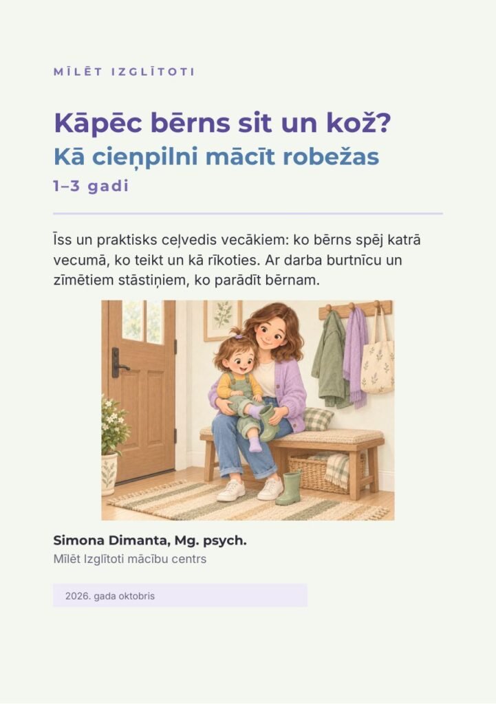 Kāpēc bērns sit un kož? + Lotes stāstiņi – robežas bērniem 1–3 gadi